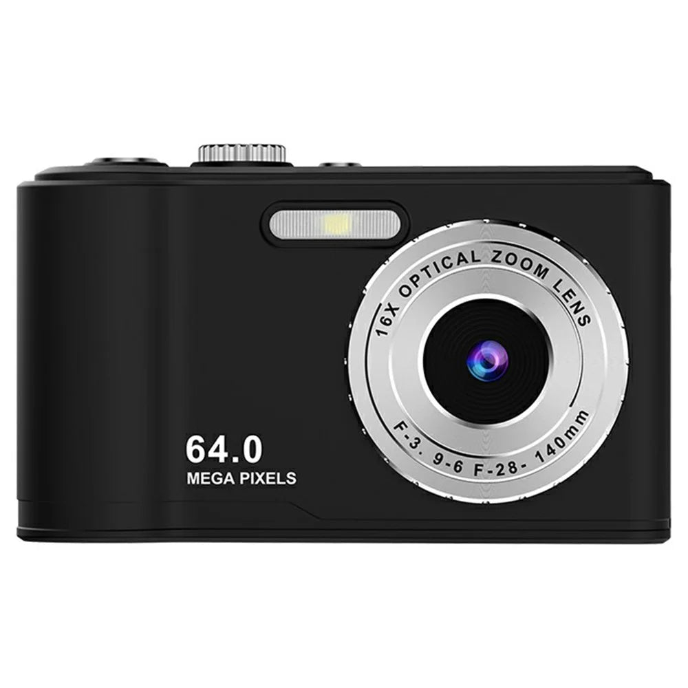 Q21 2.8 Inch IPS HD Screen Dual Lens CCD Digital Camera 16X Digital Zoom Video Recorder - Black  /  Silver - 1