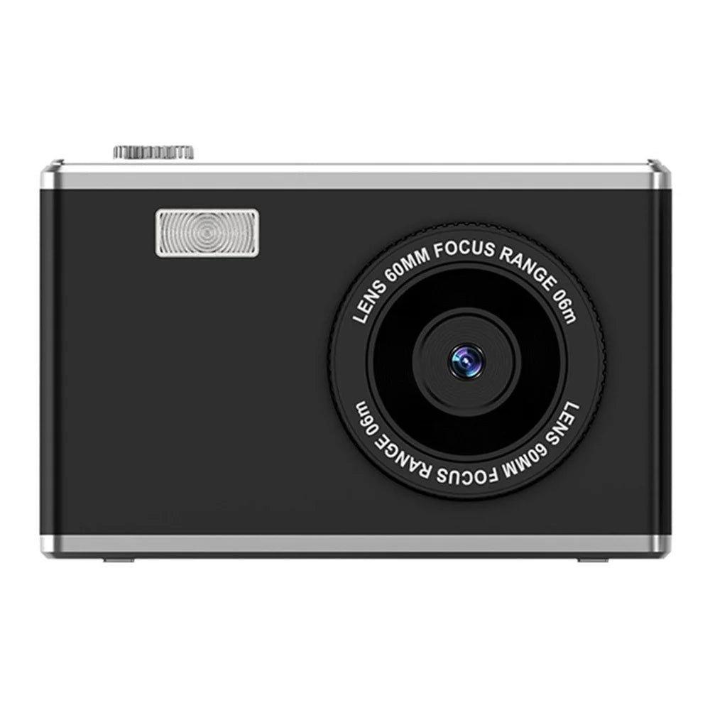Y25 2.4 Inch HD IPS Screen Dual Lens Digital Camera Video Recording CCD with LED Fill Light - Black - 1