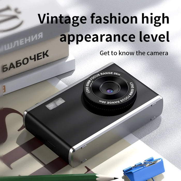 Y25 2.4 Inch HD IPS Screen Dual Lens Digital Camera Video Recording CCD with LED Fill Light - Black - 5