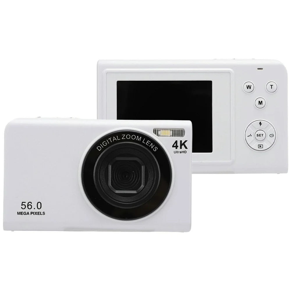 F9 2.4 Inch HD Screen Digital Camera 56MP Photos 4K Video Recording 16X Digital Zoom Camera - White - 1