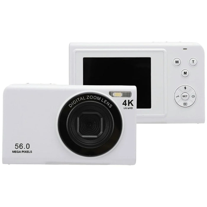 F9 2.4 Inch HD Screen Digital Camera 56MP Photos 4K Video Recording 16X Digital Zoom Camera - White - 1