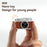 S150 Wearable Mini Camera 1080P HD Video 0.96 Inch IPS Display Necklace Pendant Retro Camera - Brown - 6