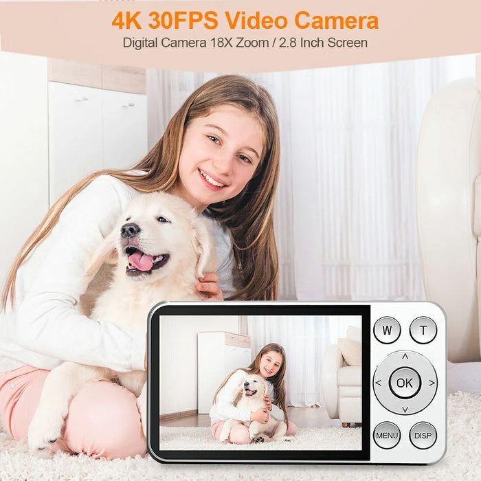 A56 Digital CCD Camera 2000W Pixel 2.8 Inch IPS Screen Photography Camera with 32GB Card - 4