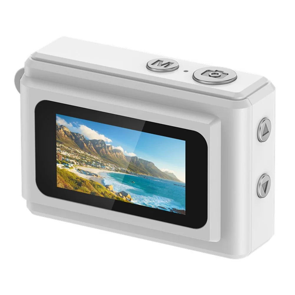 DC23 Mini Digital Camera 0.96 Inch Screen Portable CCD HD Video Recorder for Students - White - 2