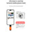 DC23 Mini Digital Camera 0.96 Inch Screen CCD HD Video Recorder for Students, with 32GB Memory Card + Card Reader - White - 6