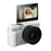 WD08 3.0 Inch HD Flip Screen Digital Camera 5K Video Recorder with 32GB Card (Single Battery) - White - 1