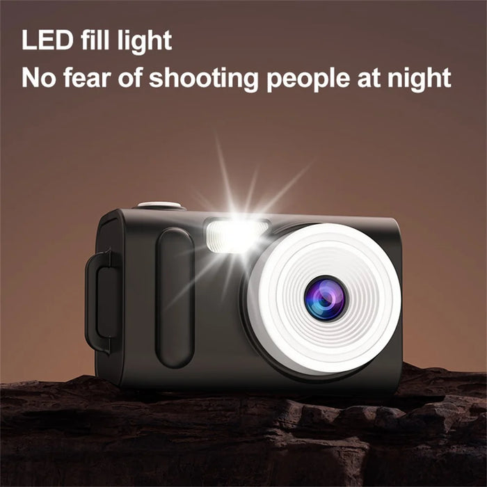 H08 0.96 Inch Full Color Screen Mini HD Digital Camera 4K Video Recorder with LED Fill Light - 3