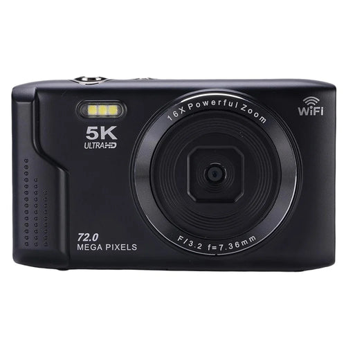 S95 Pro 5K Digital Camera 16x Zoom WiFi 72MP 2.8 Inch LCD Screen Photography Camera with 32GB Memory Card - Black - 1