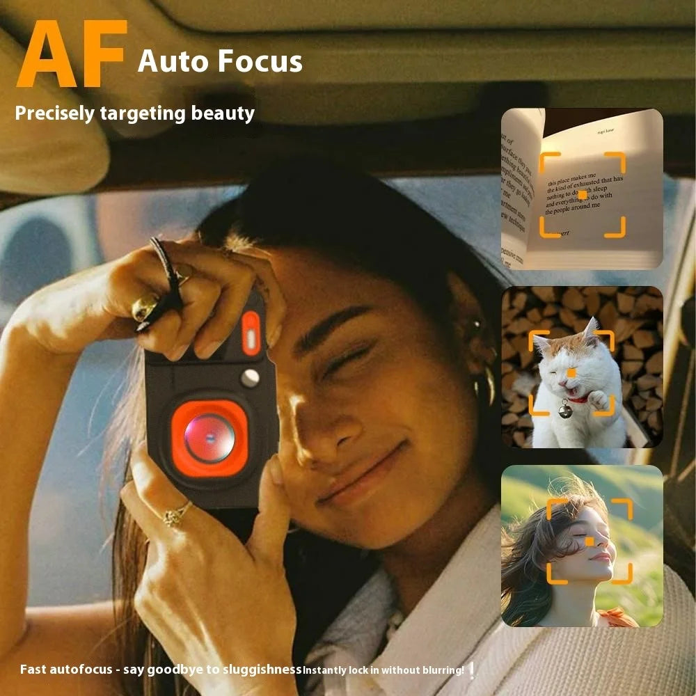 A8 2.8 Inch Portable Digital Camera 16X Zoom 4K Ultra HD Video Recording CCD with 32GB Card + Card Reader - Black - 3