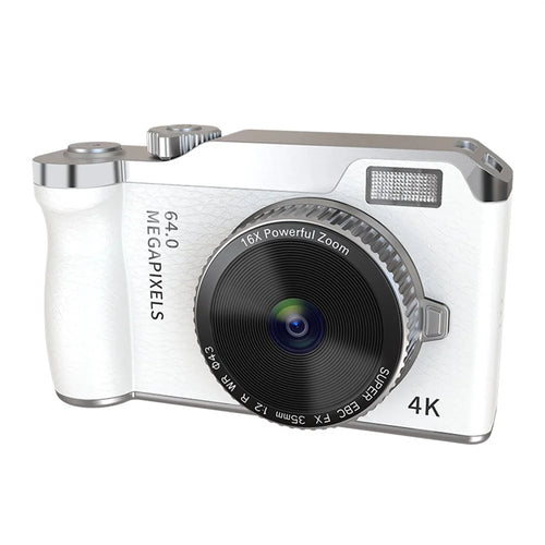 Y01 2.4 Inch IPS Screen Retro Digital Camera CCD 16X Digital Zoom HD Dual Lens Video Recorder - White - 1