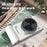 Y01 2.4 Inch IPS Screen Retro Digital Camera CCD 16X Digital Zoom HD Dual Lens Video Recorder - White - 2
