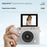 Y02 2.4 Inch Flip Screen Digital Camera for Students Retro CCD Video Recorder with Lanyard - White - 3