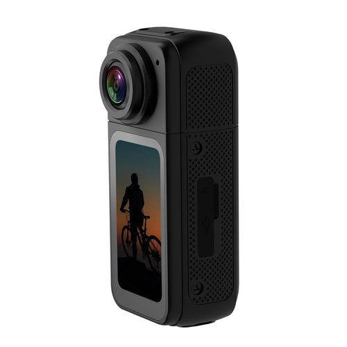 S70 Thumb Camera Rotation Lens WiFi DV Camera 2.7K HD First Person View Sports Cycling Camera with 32G Memory Card - Black - 1