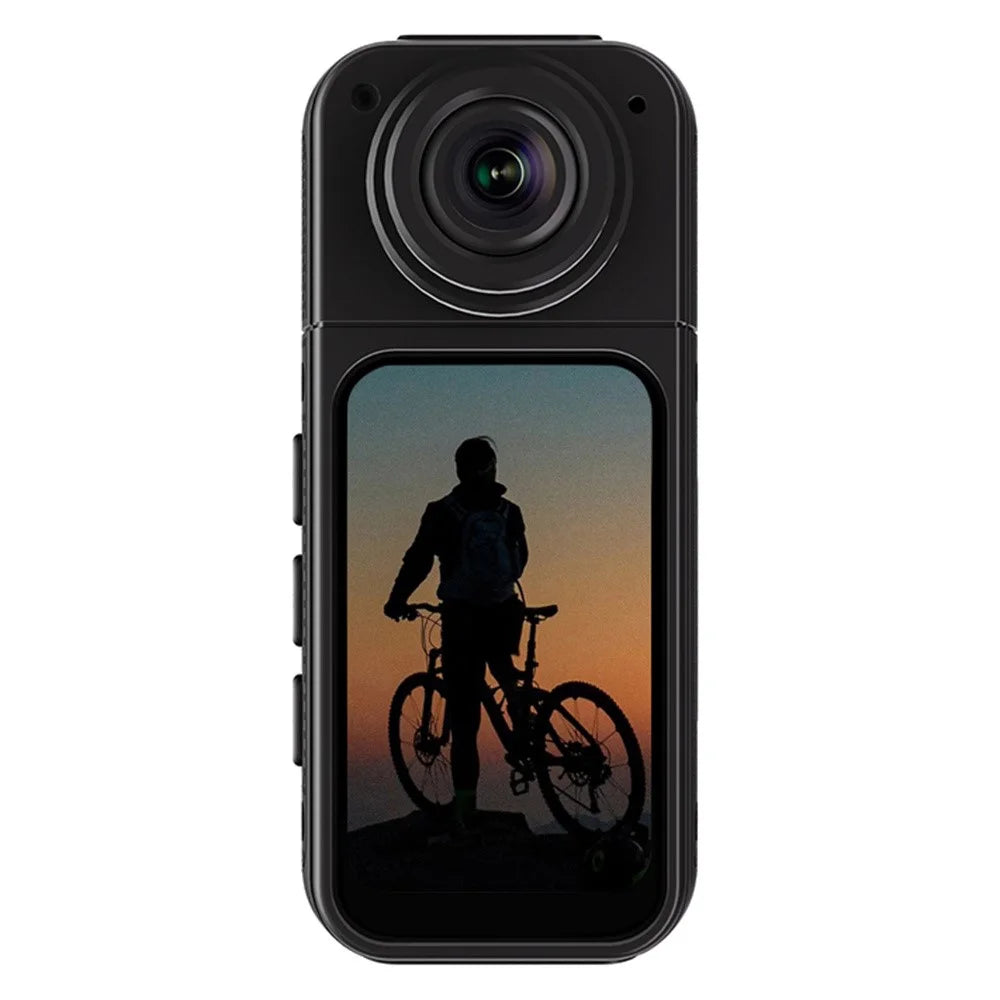S70 Thumb Camera Rotation Lens WiFi DV Camera 2.7K HD First Person View Sports Cycling Camera with 32G Memory Card - Black - 2