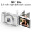 H01 2.8 Inch Flip Screen Digital Camera 18X Zoom HD Video Recording CCD Camera with 32G Memory Card + Card Reader - Black - 7