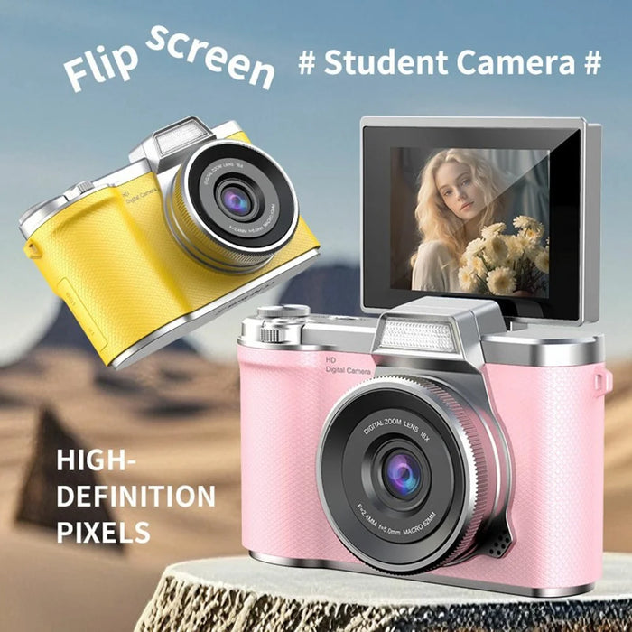 LK-013 2.4 Inch HD Flip Screen Students Digital Camera CCD Video Recording Entry Level Camera - Green - 5