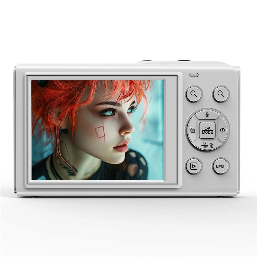 S150 Pro 5K Digital Camera Dual Screen Built-in Flash 18X Digital Zoom 80MP WiFi Camcorder with 32G TF Card - White - 2