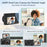 DC101L-AF 4K Digital Camera Home Outdoor Shooting Mirrorless Camera with 32GB Memory Card - Black - 7