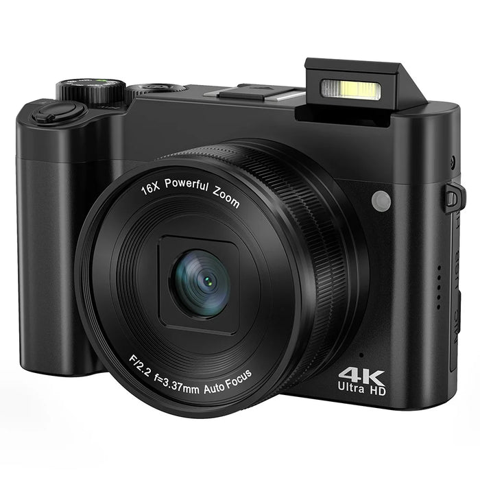 DC218L Beginners 4K 64MP Digital Camera Dual Lens 16X Zoom Autofocus Camera with 32G Memory Card - 1