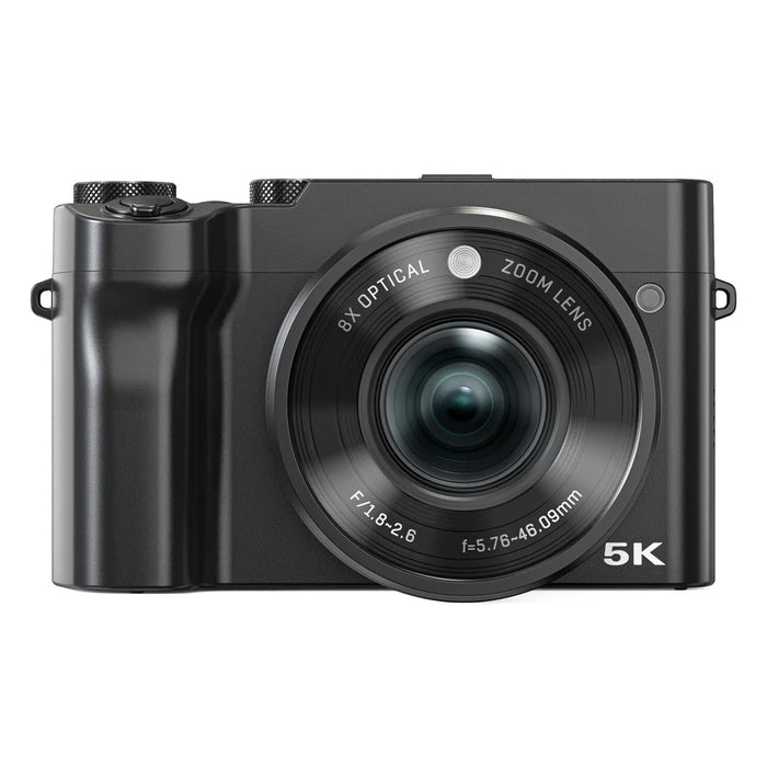 DC209X Digital Camera 64MP 5K Video Recording EIS Stabilization Dual Lens Camera with 32GB Memory Card - 7
