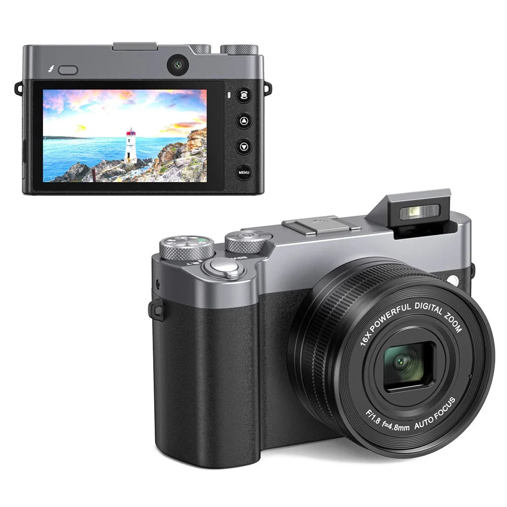 DC208N Students Digital Camera 48MP CMOS Sensor Selfie Camera with 32GB Memory Card - 1
