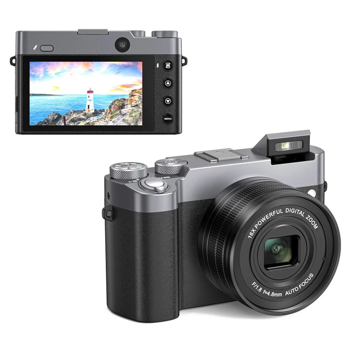 DC208N Students Digital Camera 48MP CMOS Sensor Selfie Camera with 32GB Memory Card - 1