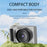 M3 Digital Camera 2.8 Inch HD Flip Screen Auto Focus 16x Digital Zoom 4K Video Recorder - White - 7