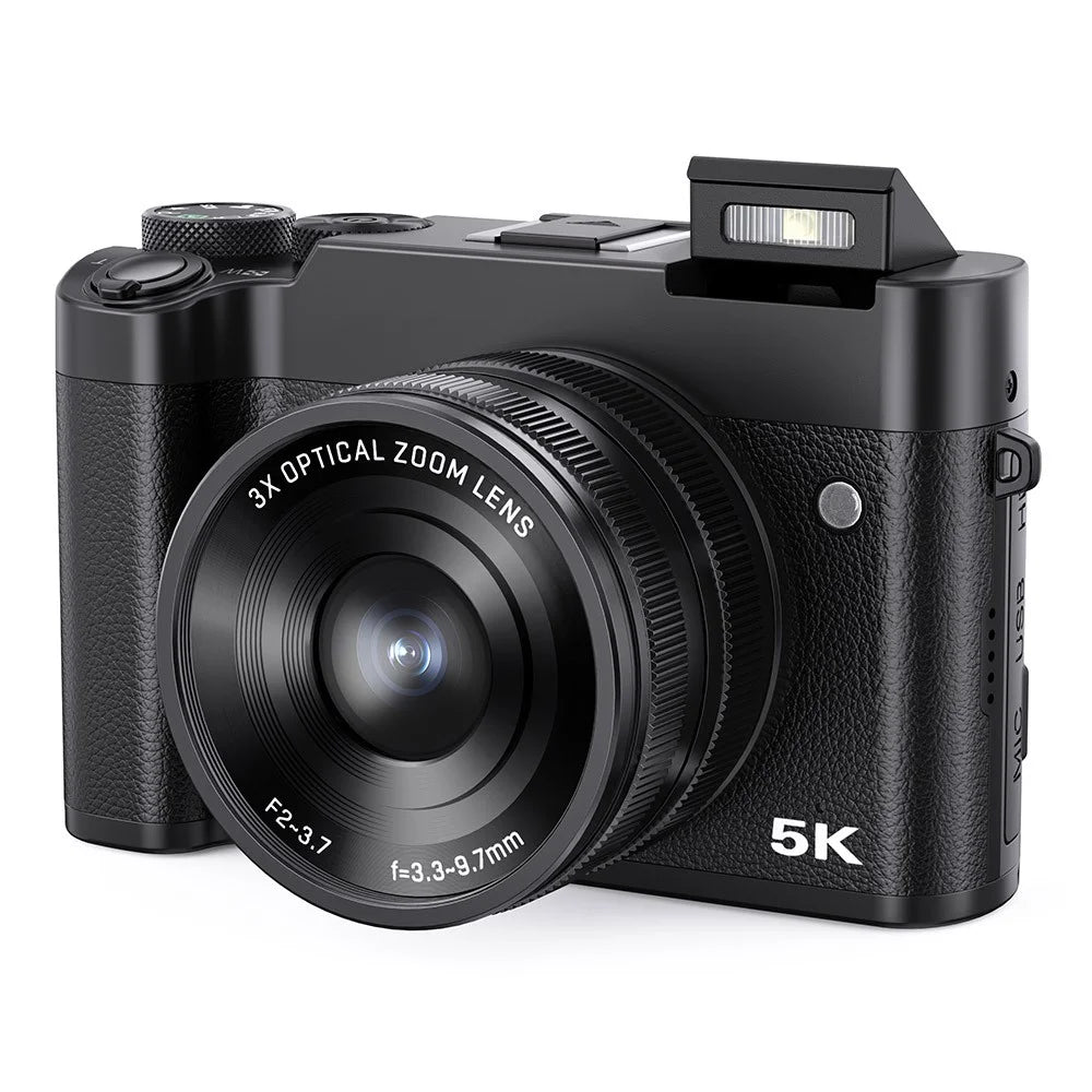DC205X Dual Lens Camcorder 5K HD Optical Zoom Digital Camera Video Recorder with 64GB Card - EU Plug - 1