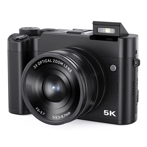 DC205X Dual Lens Camcorder 5K HD Optical Zoom Digital Camera Video Recorder with 64GB Card - EU Plug - 1