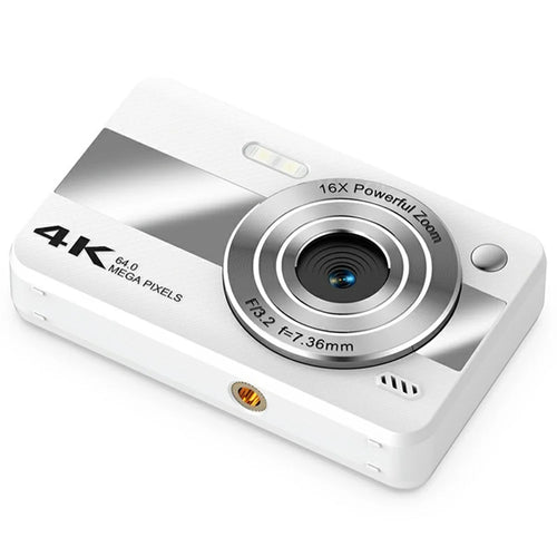 H11 2.4 Inch Portable Digital Camera 16X Digital Zoom HD Video Recording CCD Built In LED Flash, with 32GB Card + Card Reader - White - 1