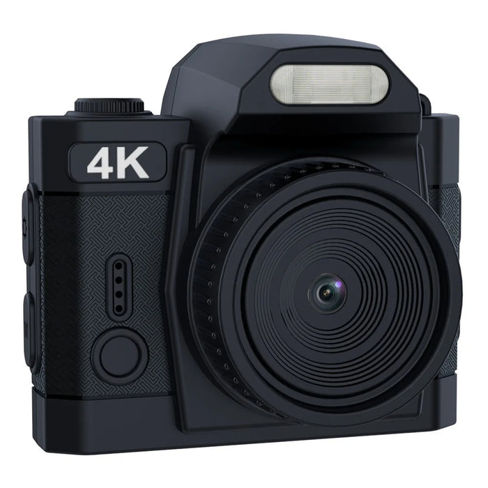 HJD-01 Mini Digital Camera Travel 4K 64MP Pocket Camcorder with 32G TF Card + Card Reader - Black - 1