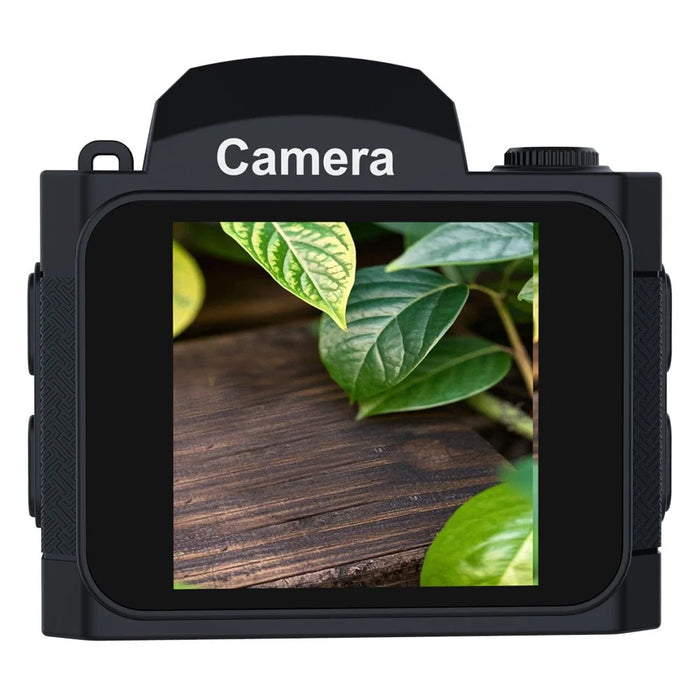 HJD-01 Mini Digital Camera Travel 4K 64MP Pocket Camcorder with 32G TF Card + Card Reader - Black - 3