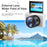 W1 3.0 Inch Flip Screen 18X Digital Zoom Digital Camera 5K Video Recorder with LED Flash, with 32GB Card + Card Reader - Black - 7