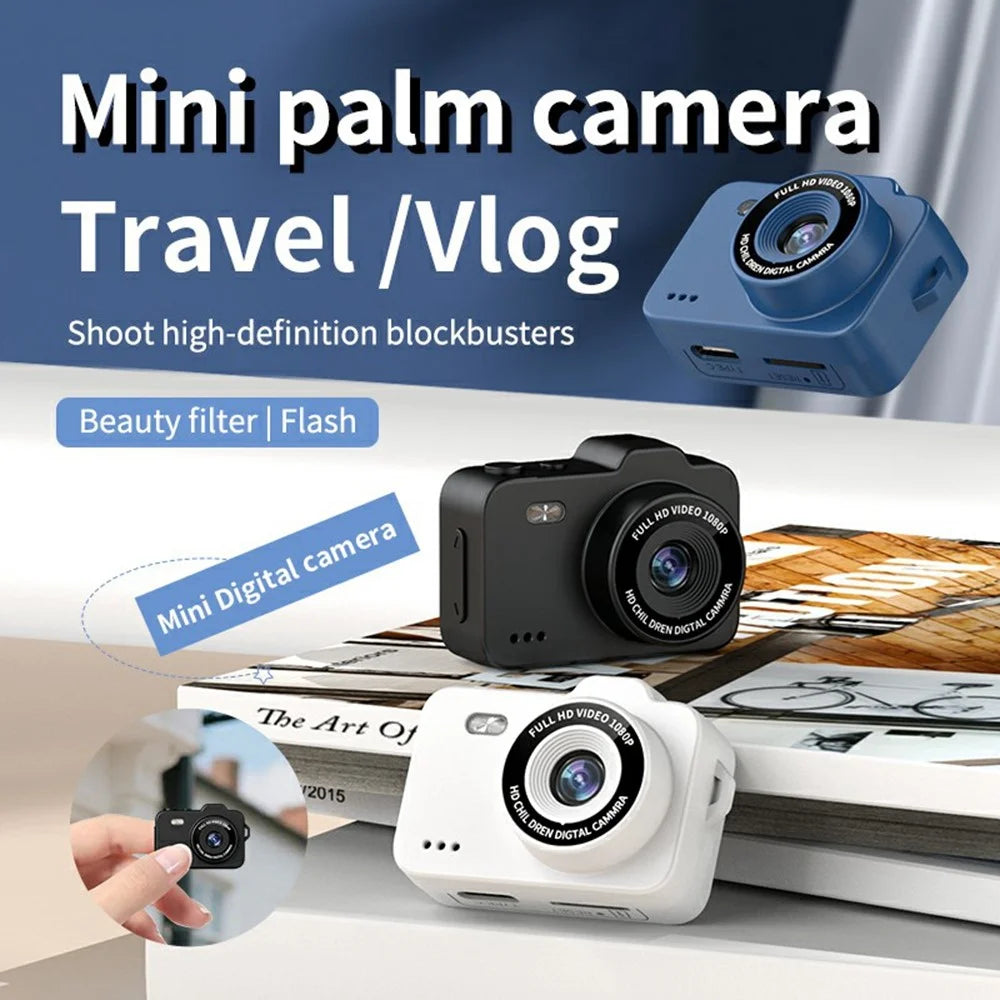 M8 Thumb Camera 0.96 Inch Screen LED Flash Night Vision Portable Mini HD Photo Video Recorder - Black - 3