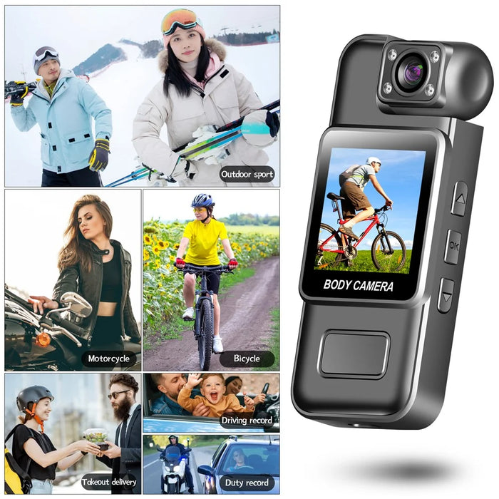 ZC-M11 Portable Action Camera HD Video Recorder with Screen / Rotatable Lens for Outdoor Sports - 6