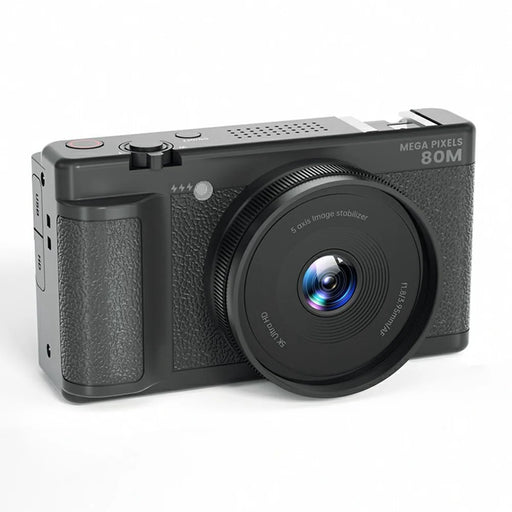 FC003C 2.8 Inch IPS 270 Degree Flip Screen Digital Camera with LED Flash 18X Digital Zoom 5K HD Video Recorder - Black - 2