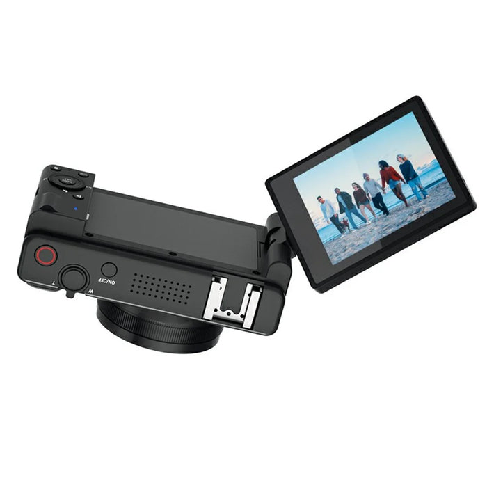 FC003C 2.8 Inch IPS 270 Degree Flip Screen Digital Camera with LED Flash 18X Digital Zoom 5K HD Video Recorder - Black - 4