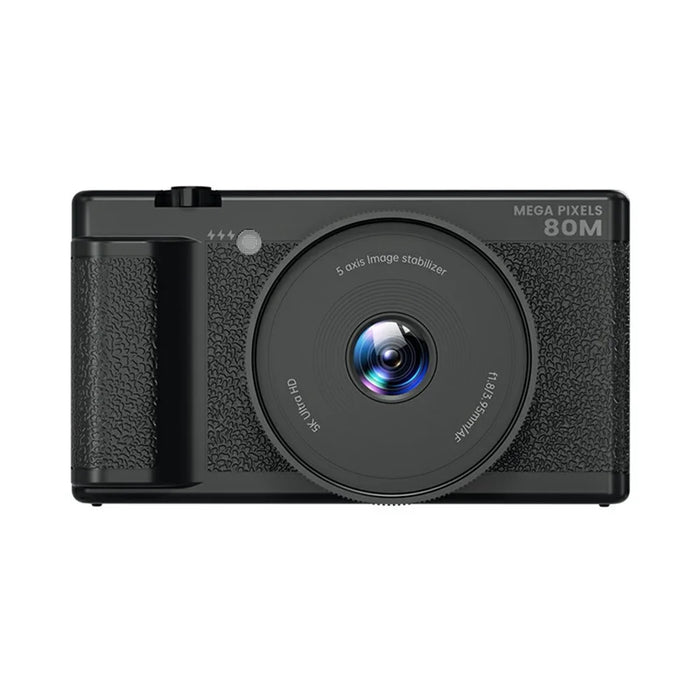 FC003C 2.8 Inch IPS 270 Degree Flip Screen Digital Camera with LED Flash 18X Digital Zoom 5K HD Video Recorder - Black - 6