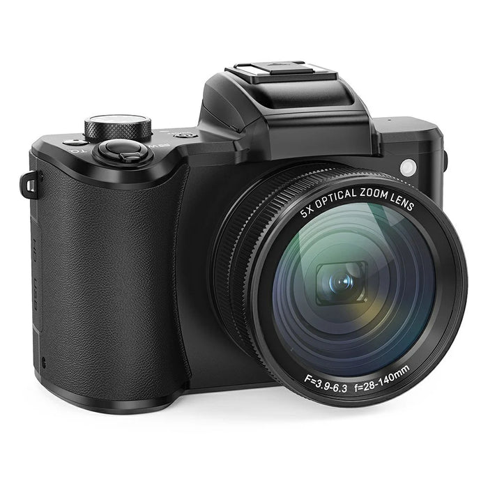 DC206X 5X Optical Zoom Autofocus Digital Camera Dual Lens 5K Camcorder with 32GB Card - 1