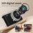 D72 2.4 Inch HD Flip Screen CCD Portable Digital Camera 4K Video Recording 16X Digital Zoom, with 32GB Card - Black - 4