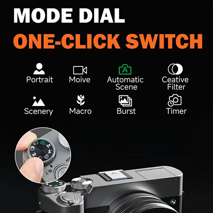 DC208N Digital Camera 48MP CMOS Sensor High Resolution Camera for Students Self Portrait Photography - 7
