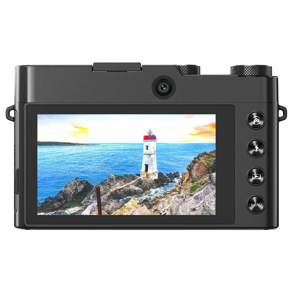 DC209X Digital Camera 8X Optical Zoom High Definition Shooting Camera with 5K Video Recording - Black - 3