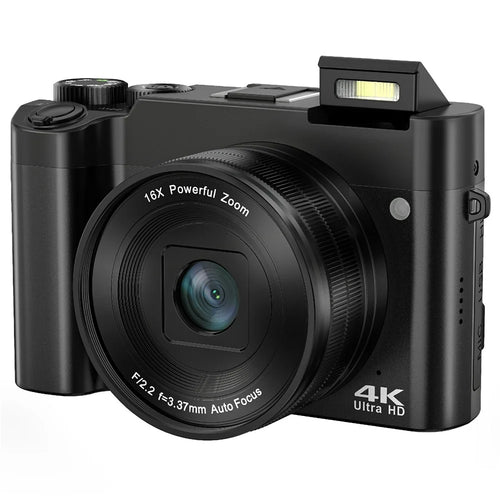 DC218L Retro 4K Digital Camera Dual Lens 64MP 16X Zoom Autofocus Camera for Beginners - 1