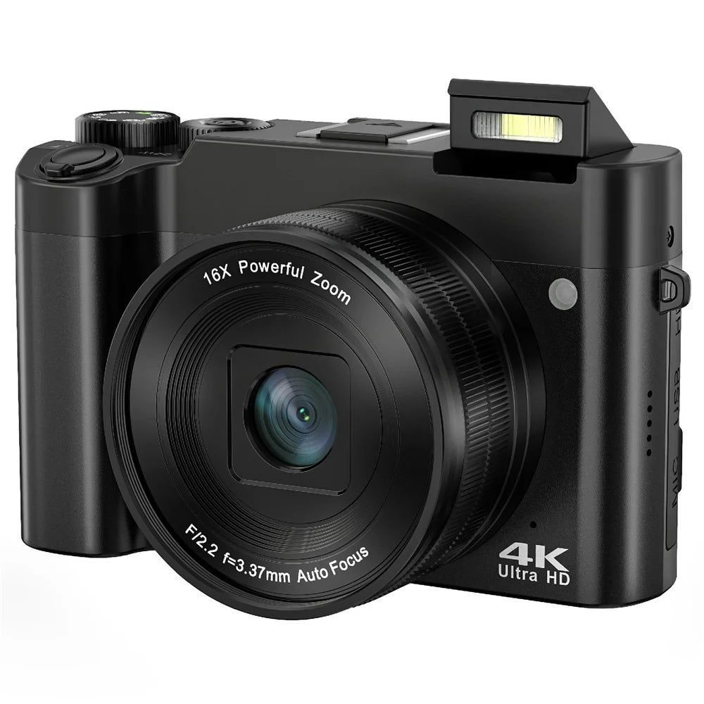 DC218L Retro 4K Digital Camera Dual Lens 64MP 16X Zoom Autofocus Camera for Beginners - 1
