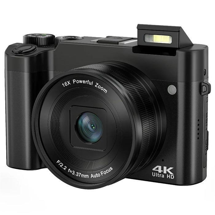 DC218L Retro 4K Digital Camera Dual Lens 64MP 16X Zoom Autofocus Camera for Beginners - 1