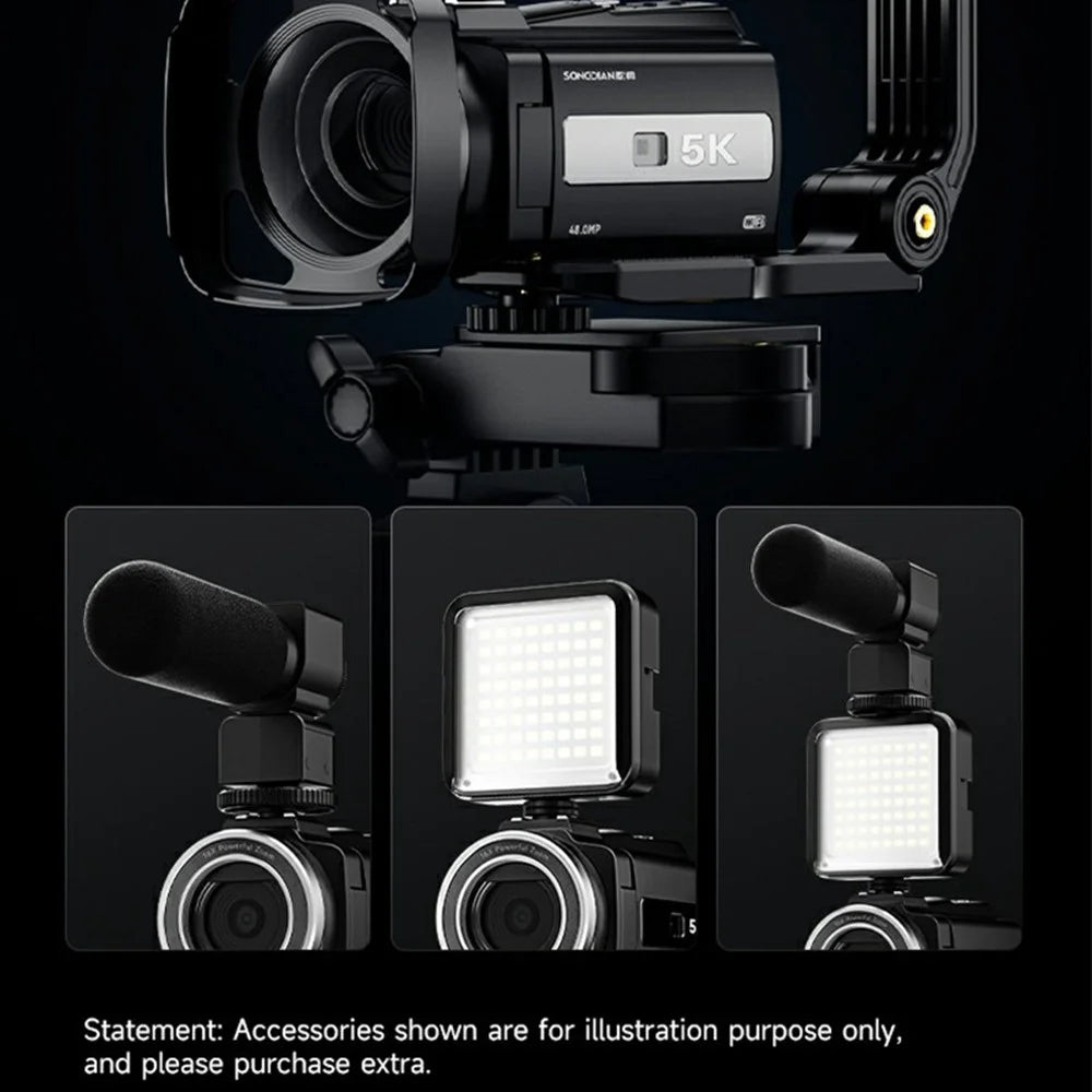 HDV-255K HD 5K Outdoor Sports DV Action Camera Handheld Anti-shake Digital Camera, with 32GB Card - UK Plug - 7