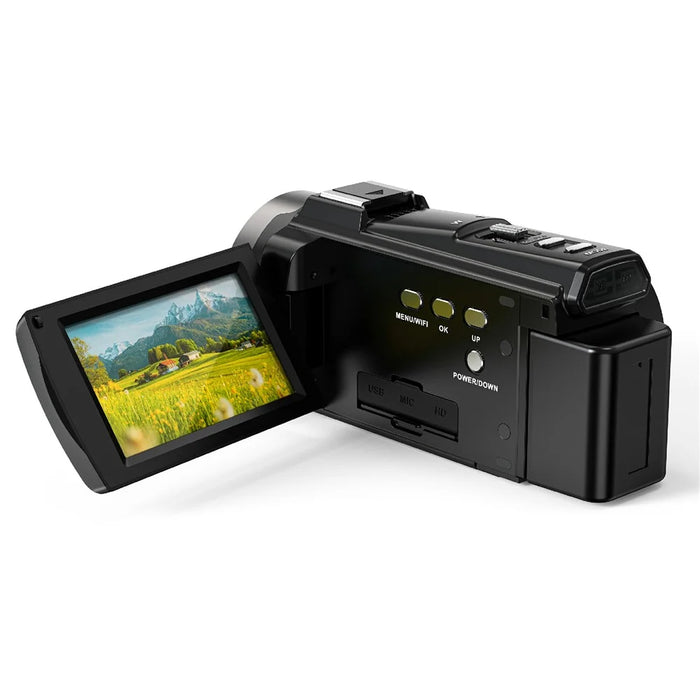 HDV-265K Digital Camera 5K Handheld Video Recorder 3X Optical Zoom 6 Axis Stabilization DV Camcorder - UK Plug - 3