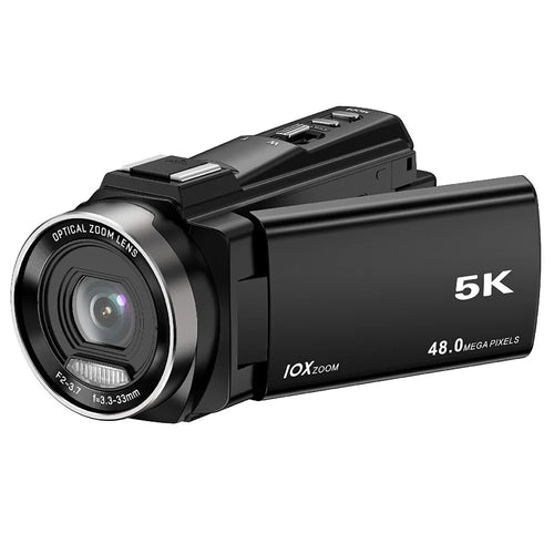 HDV-265K Digital Camera 5K Handheld Video Recorder 3X Optical Zoom 6 Axis Stabilization DV Camcorder, with 32GB Card - UK Plug - 1