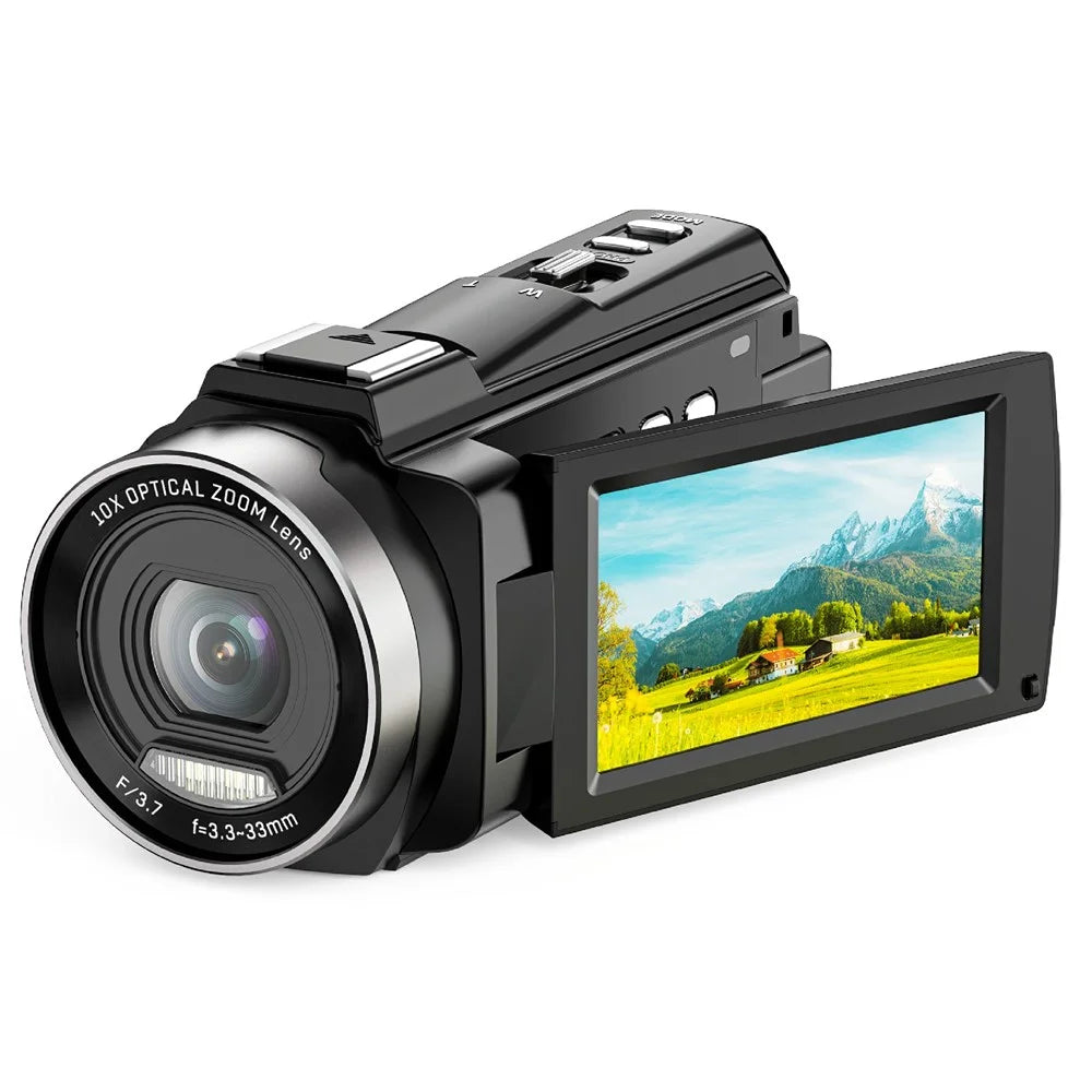 HDV-265K Digital Camera 5K Handheld Video Recorder 3X Optical Zoom 6 Axis Stabilization DV Camcorder, with 32GB Card - UK Plug - 2