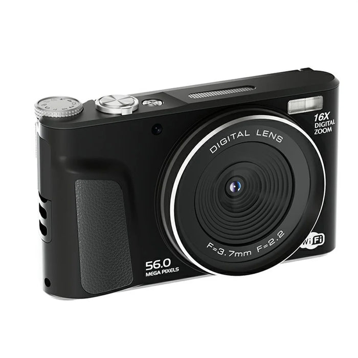 D01 2.8 Inch Flip Screen Portable Digital Camera 16X Zoom HD Photo Video CCD Support WiFi Transfer - Black - 2